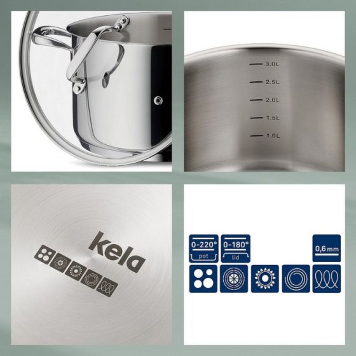 Garnek (8,5 l) + pokrywka Cailin Kela