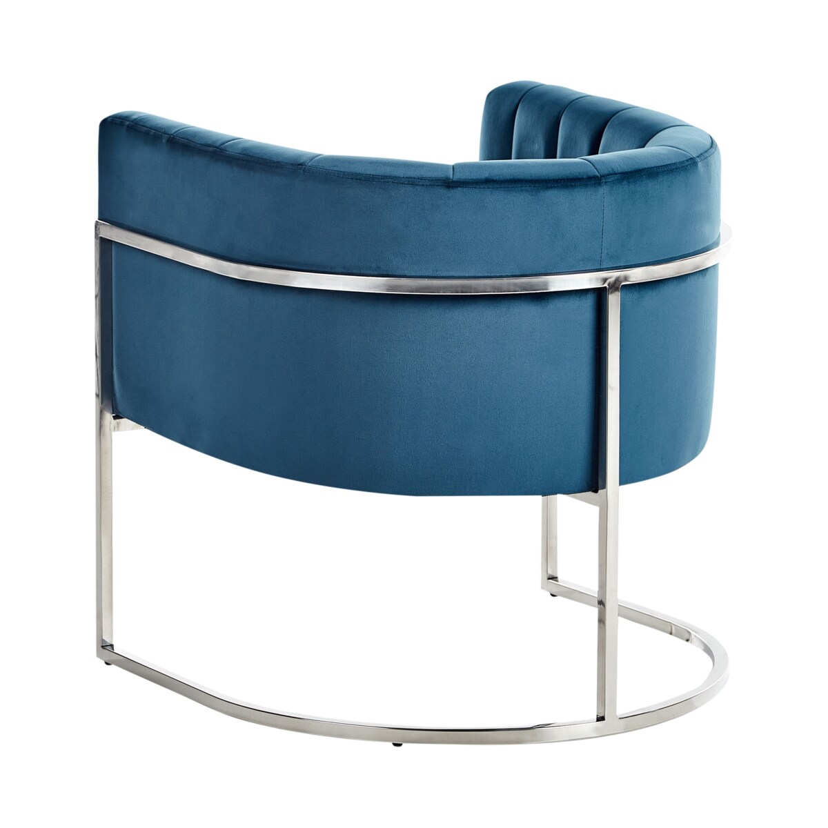 Fotel LARVIK Welur Niebieski