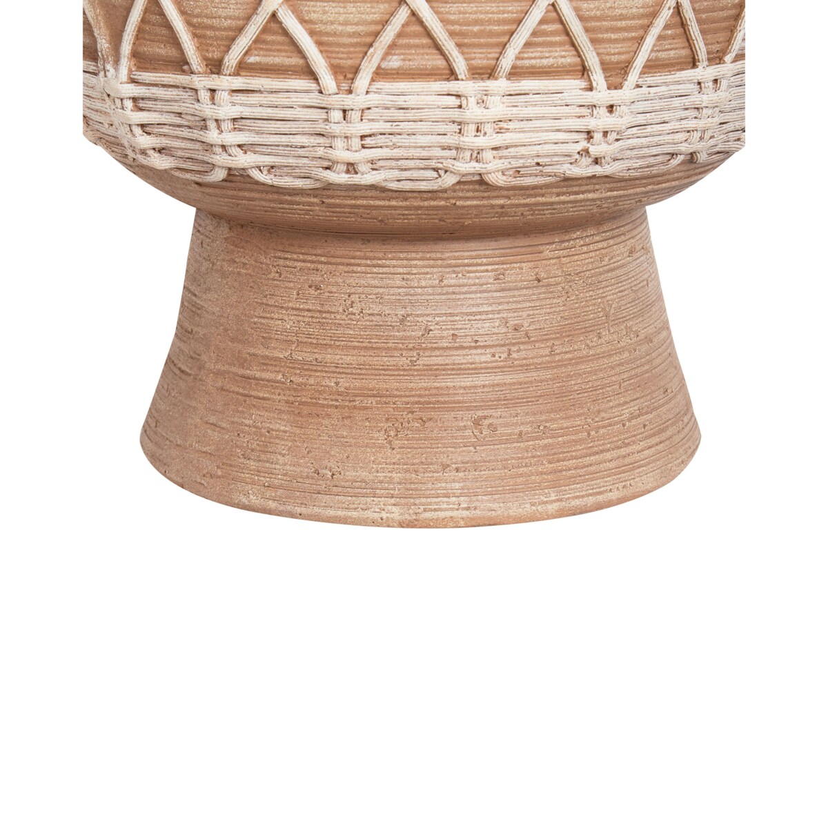 Wazon na kwiaty ALMIROS Tlenek magnezu 51 cm Jasnobrązowy