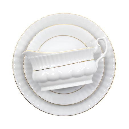 Serwis obiadowy dla 12 osób 44 el. Iwona Złota Linia B014