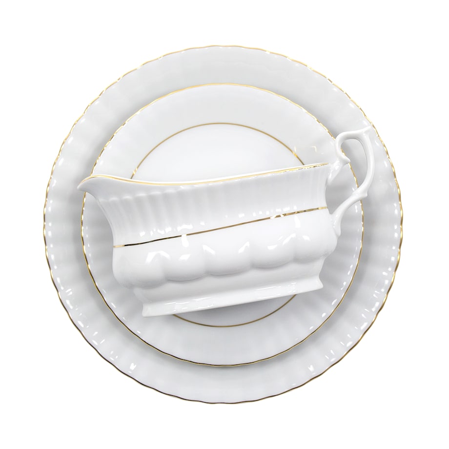 Serwis obiadowy dla 12 osób 44 el. Iwona Złota Linia B014