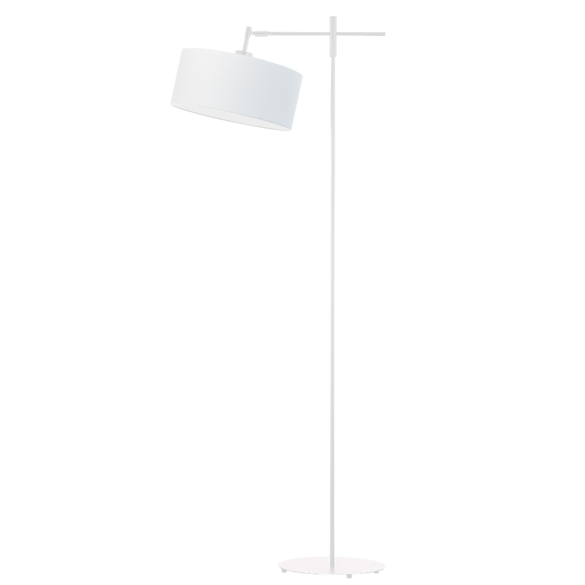Lampa stojąca podłogowa przegubowa regulowana z abażurem walec 30cm SALIX