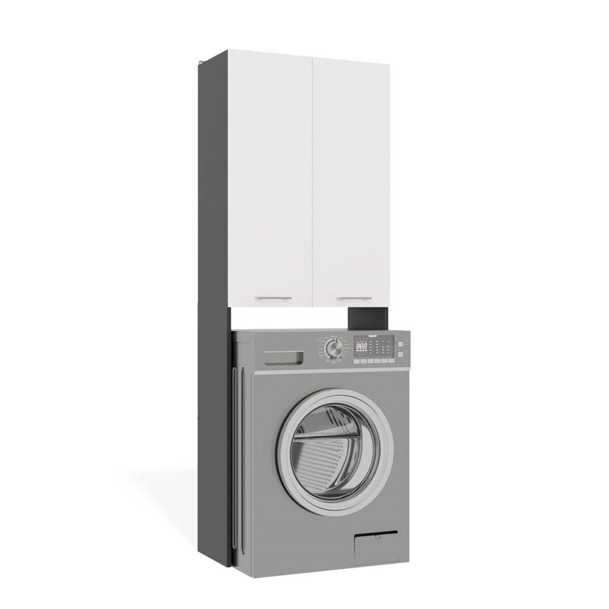 Szafka na pralkę Pola DD ANTRACYT / BIAŁY