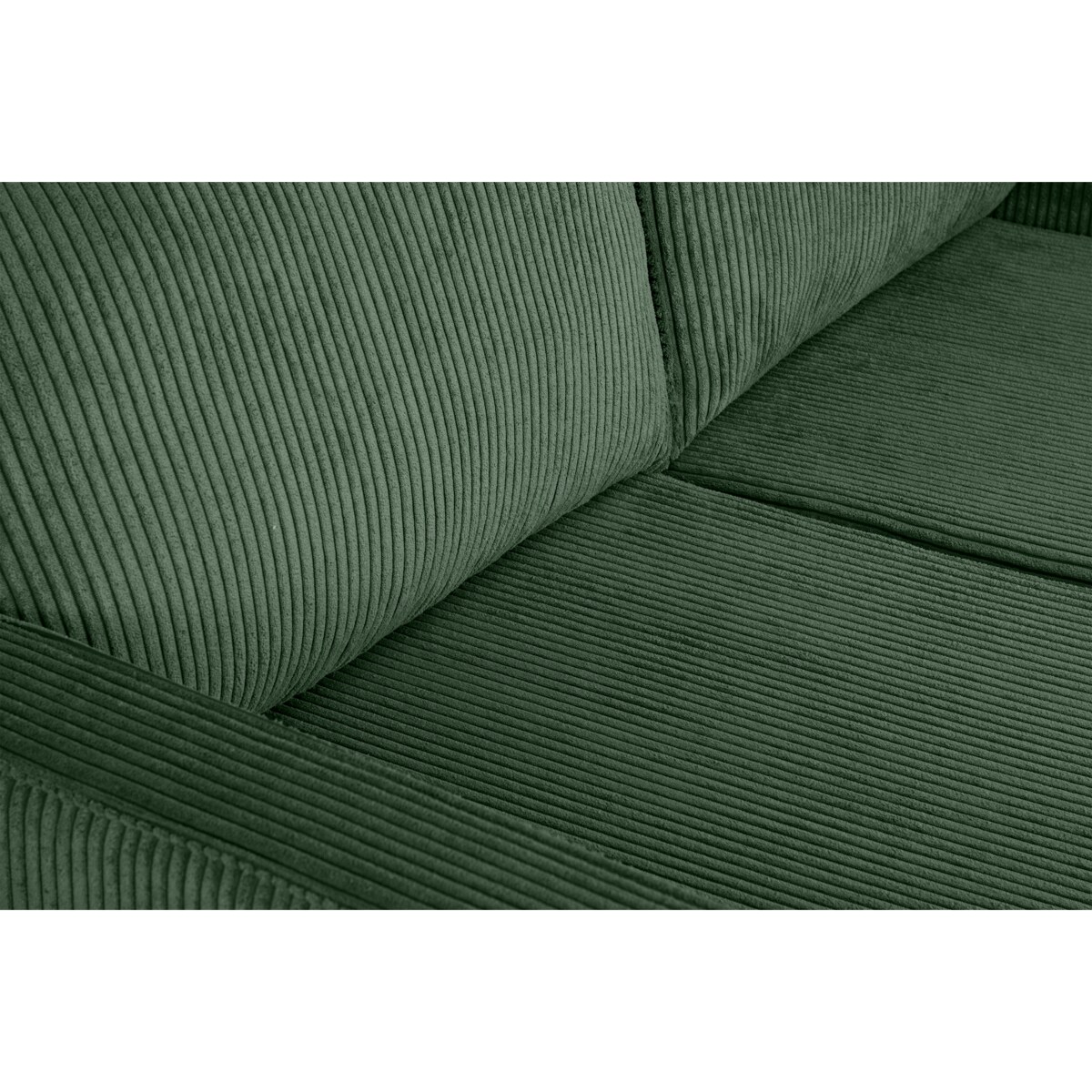 KONSIMO INVIA Sofa w stylu loft sztruks 2 osobowa w kolorze zielonym