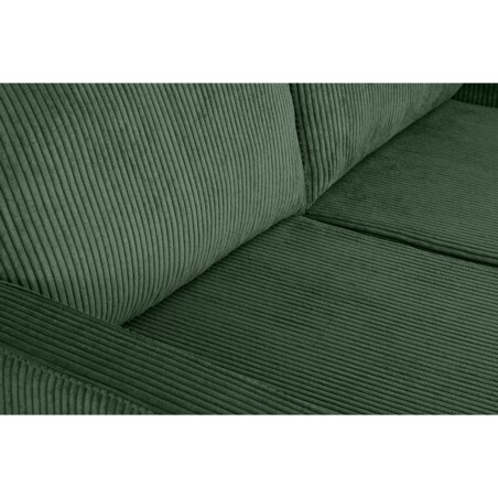 KONSIMO INVIA Sofa w stylu loft sztruks 2 osobowa w kolorze zielonym