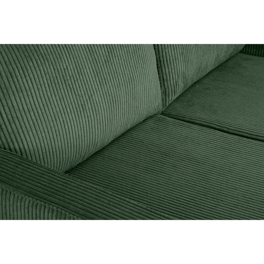 KONSIMO INVIA Sofa w stylu loft sztruks 2 osobowa w kolorze zielonym