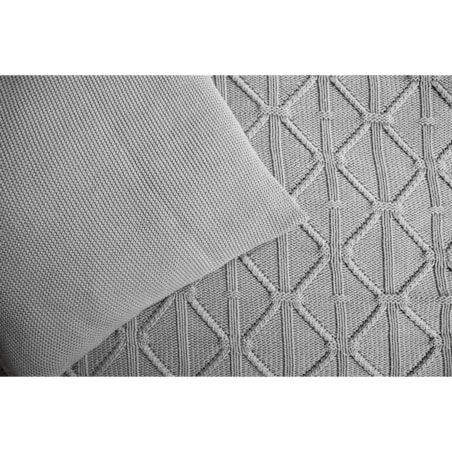 Poszewka klasyczna szara, 50 x 50 cm, La Manta