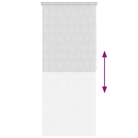 vidaXL Roleta prysznicowa 120 x 240 cm, wzór w rozgwiazdy