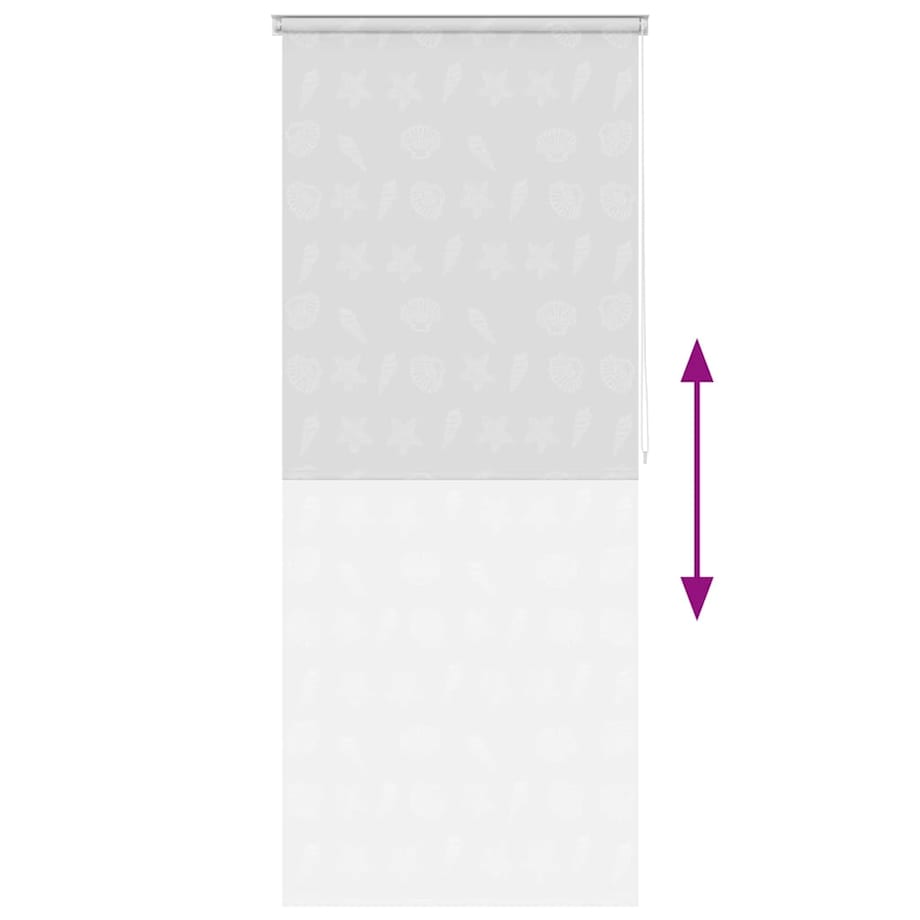 vidaXL Roleta prysznicowa 120 x 240 cm, wzór w rozgwiazdy