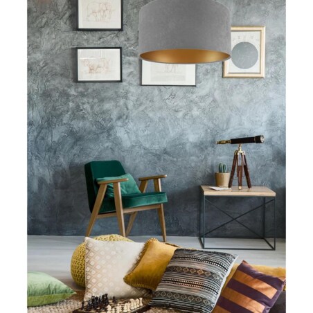 Lampa wisząca HOME 50 szara/złota