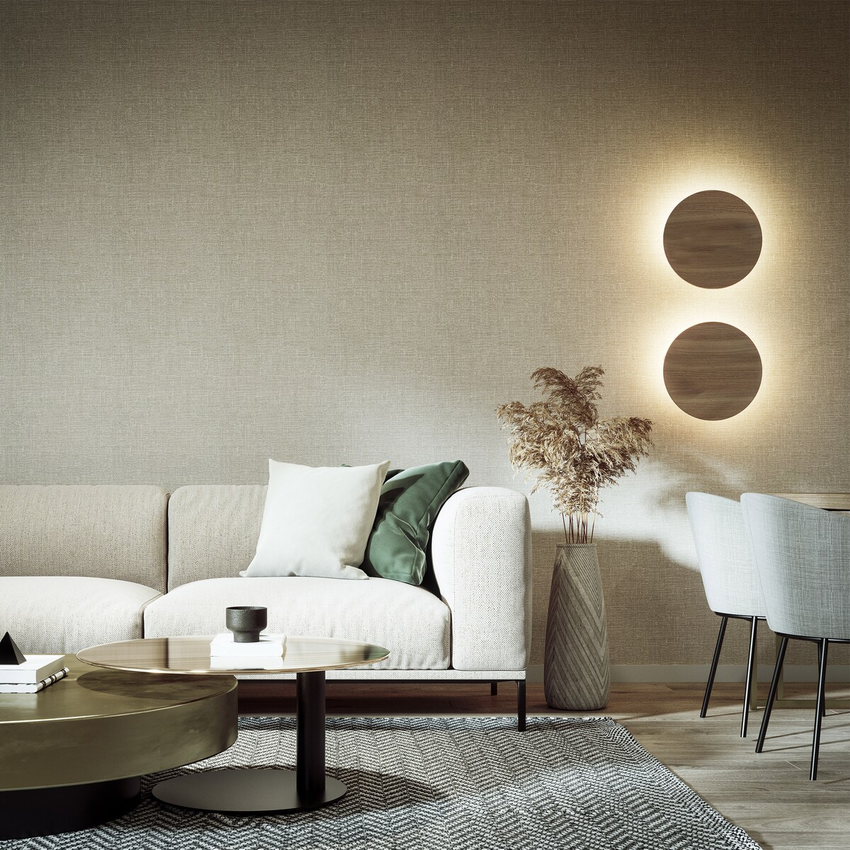 Kinkiet LUNA WOOD 5449 TK Lighting dąb czarny 4xG9 40x40 cm nowoczesna lampa ścienna do salonu i sypialni