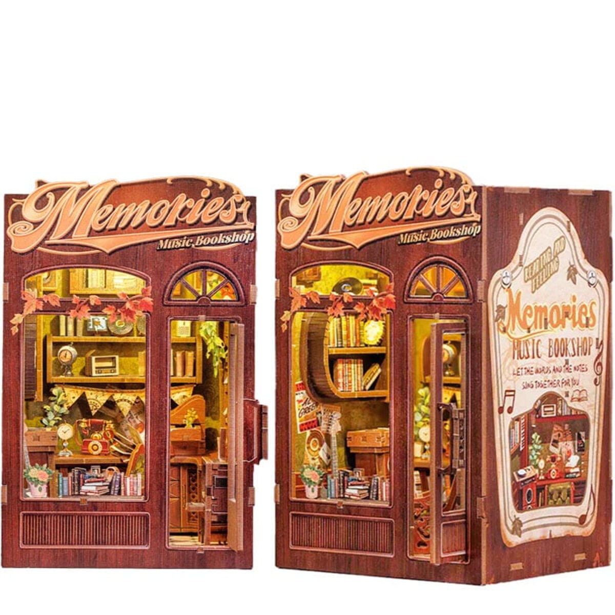 Miniaturowy domek mini Book Nook - Retro Winyle - CuteBee