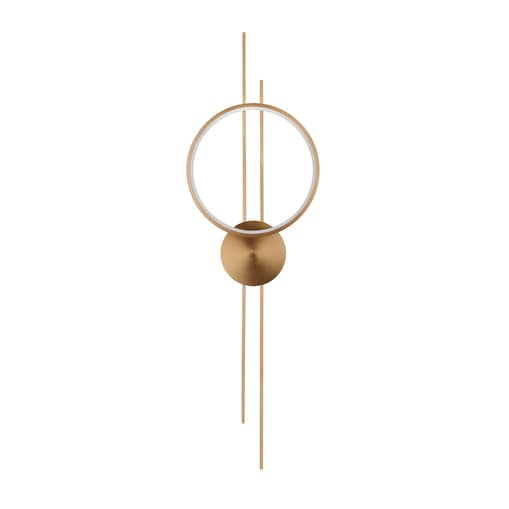 Lampa ścienna ECLIPTICA LED złota 100 cm