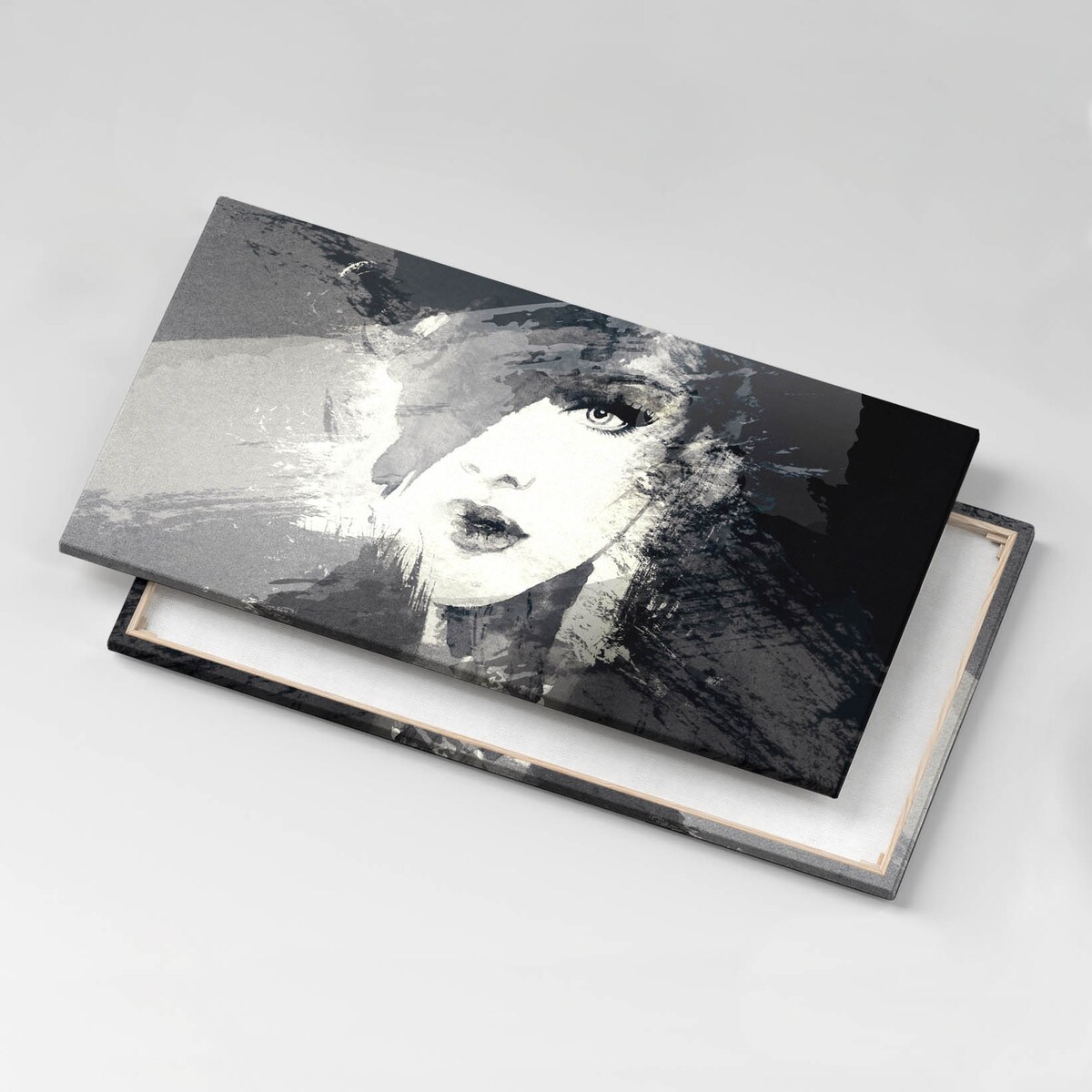 Obraz na płótnie Kobieta w stylu akwarelowym, 100x50 cm