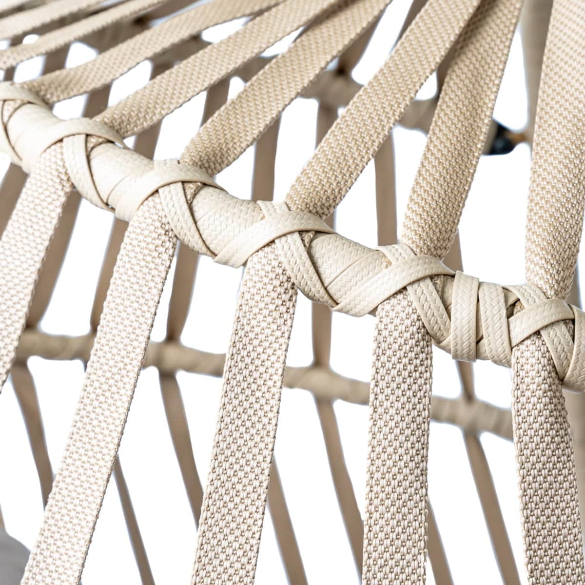 Fotel wiszący ogrodowy, balkonowy Kari beżowy