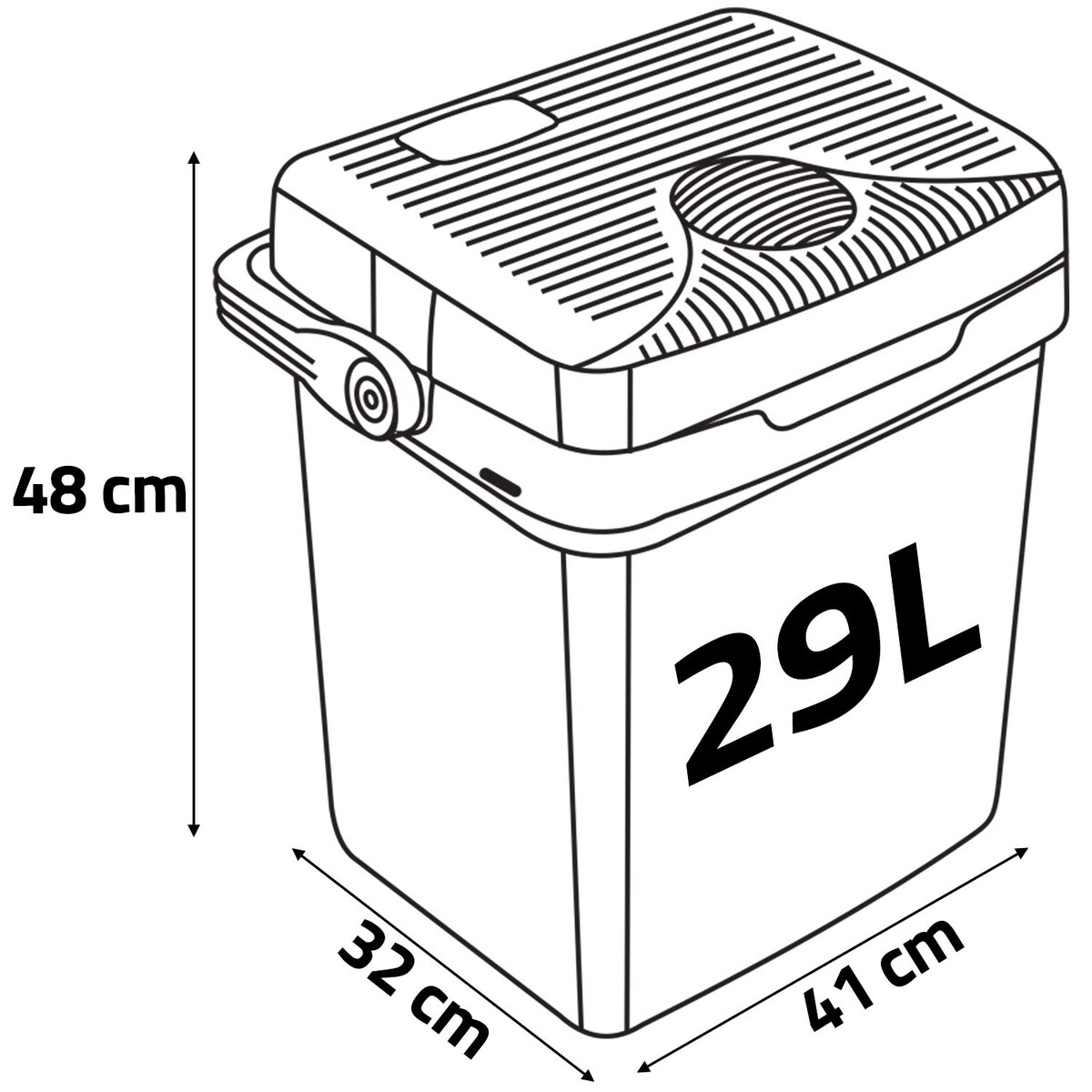 Lodówka turystyczna samochodowa Berdsen Icemax 29L zielona 12V/230V USB funkcja grzania