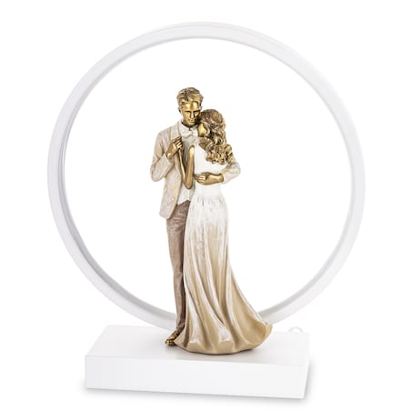 Dekoracja - Para na parkiecie 33x30x10 cm TANCERZE-4 statuetka