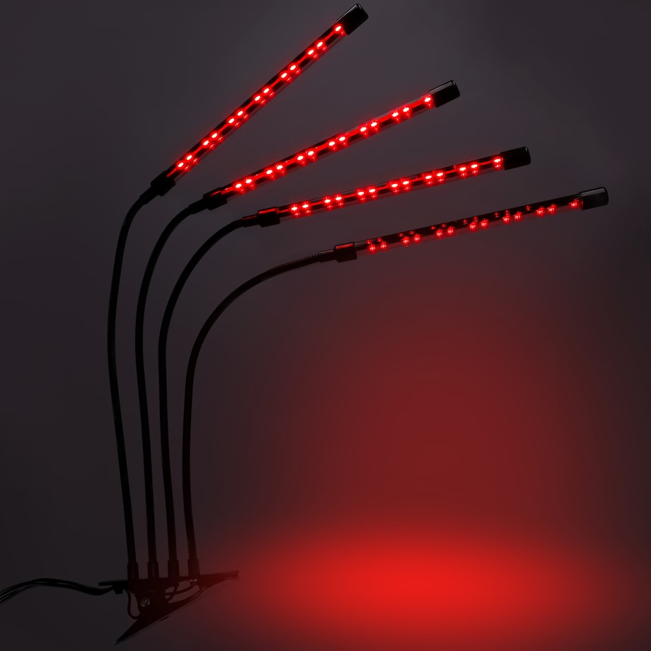 Lampa Led Do Wzrostu Roślin 80 Diod Timer 25 W Uprawa Roślin Do Domu Z Zasilaczem Sieciowym