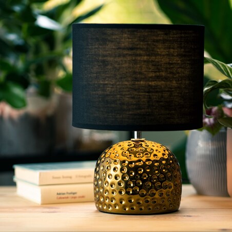 KONSIMO FRAGI Lampa stołowa kolor złoty