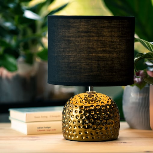 KONSIMO FRAGI Lampa stołowa kolor złoty