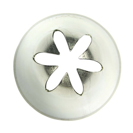 PME Stalowa końcówka dekoracyjna kwiat 2D