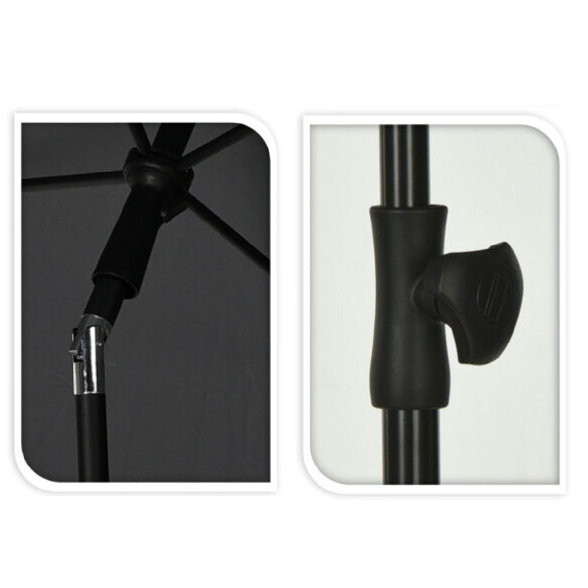 Prostokątny parasol ogrodowy, 125 x 200 cm