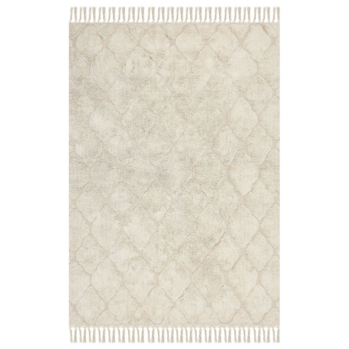 Dywan bawełniany 140 x 200 cm beżowy SILCHAR