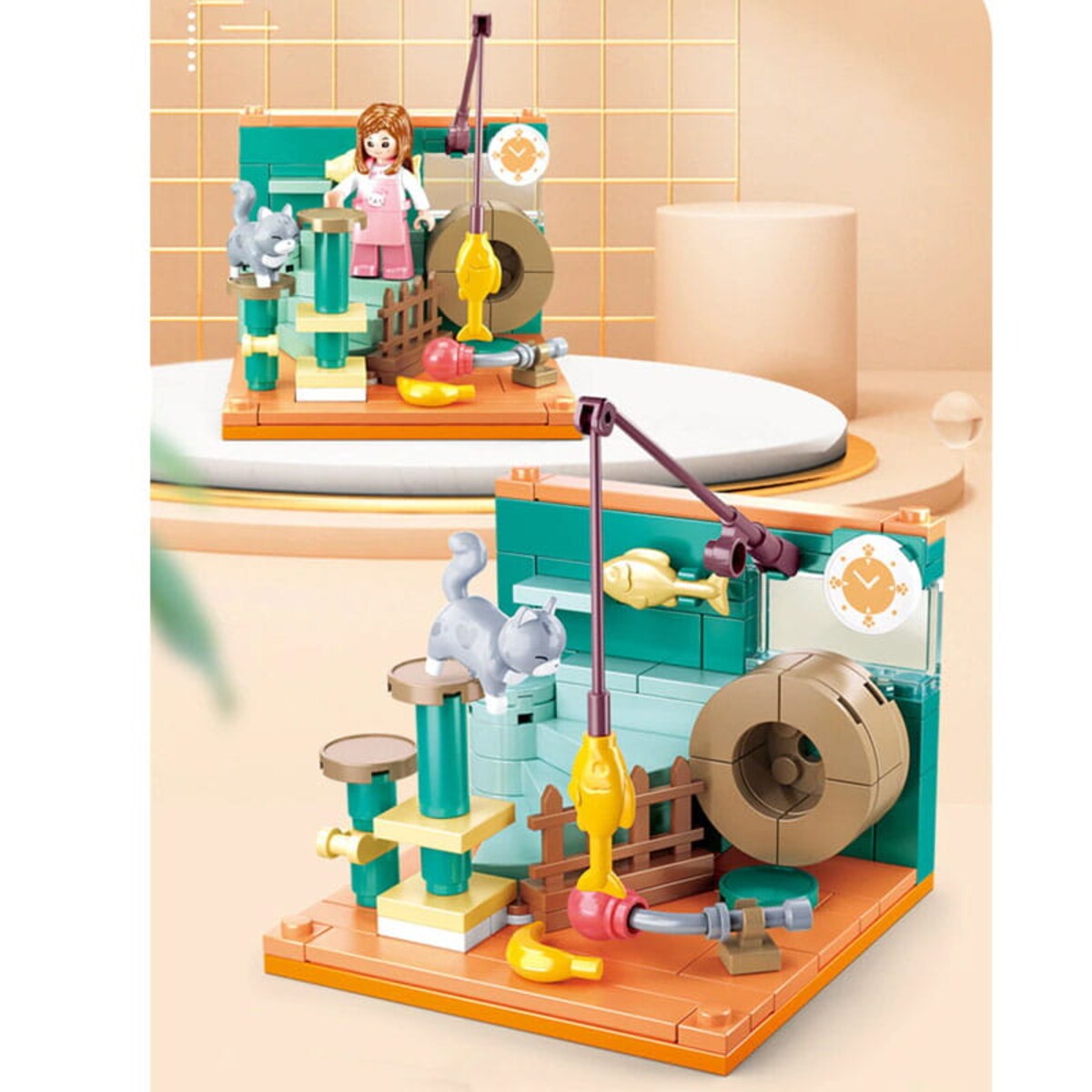 KOTEK Perełka - mini pokoik klocki - Sluban - 109 elementów