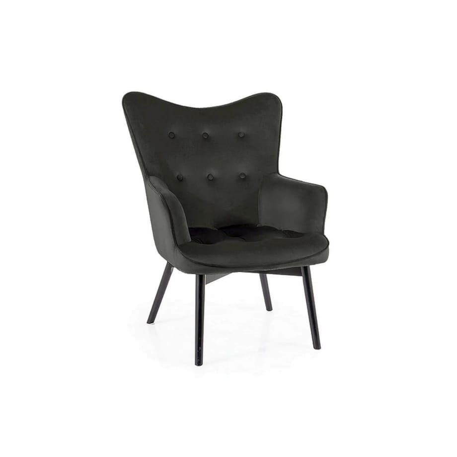 Fotel do salonu CARMEN VELVET czarny