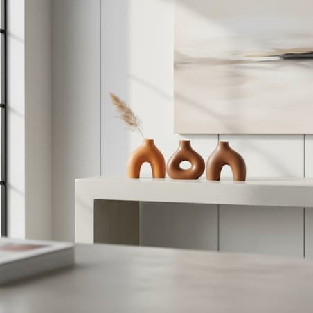 Wazony ceramiczne 10x3,5x10 cm ARTIFICIUM