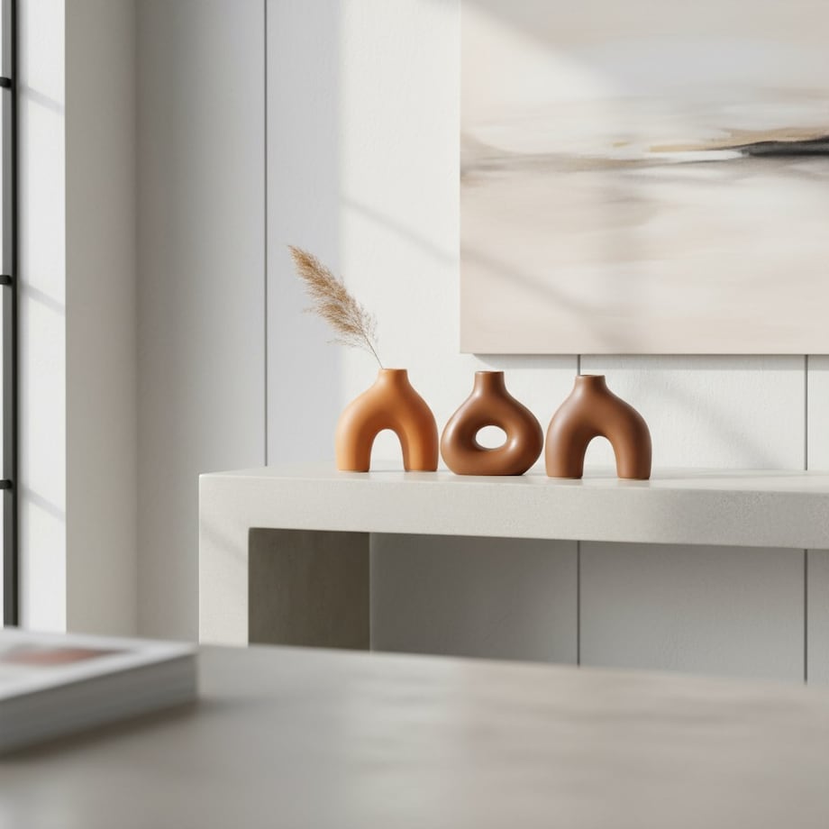 Wazony ceramiczne 10x3,5x10 cm ARTIFICIUM