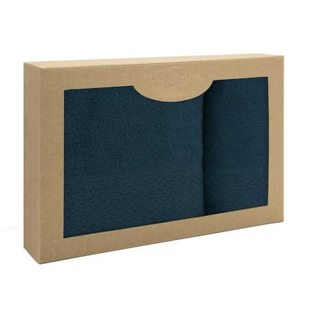 Komplet ręczników z bawełny Solano w eco pudełku 2 elem.