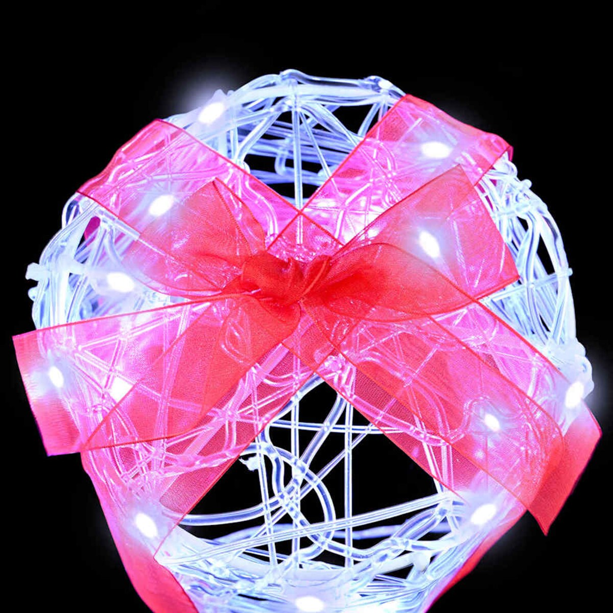 vidaXL Dekoracja Pudełka Prezentowego 3 pcs Zimna biel 20 x 20 x 21 cm