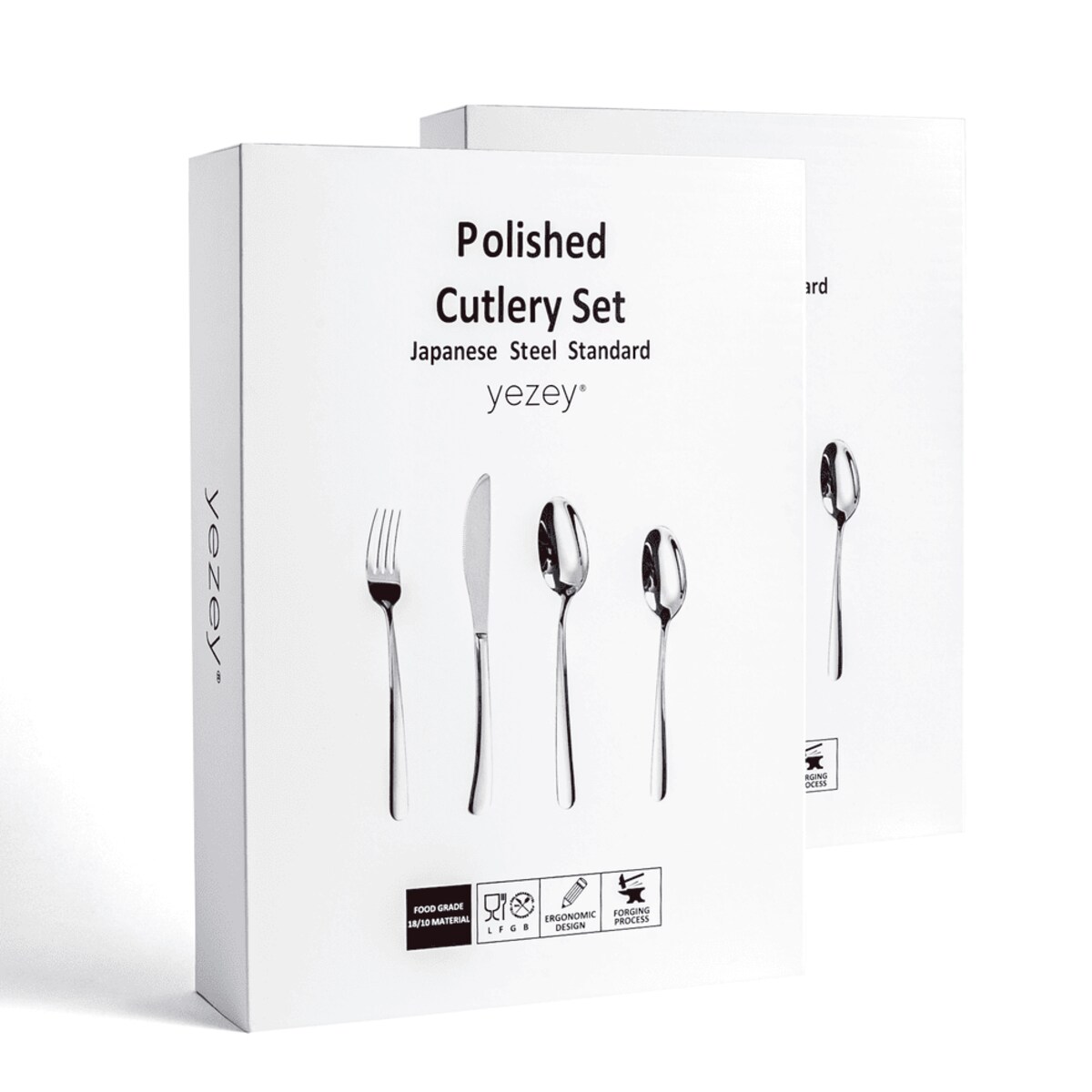 Sztućce srebrne Tsubame 48 szt. Japońska stal 18/10 SUS304 Ręcznie polerowane Połysk Na prezent