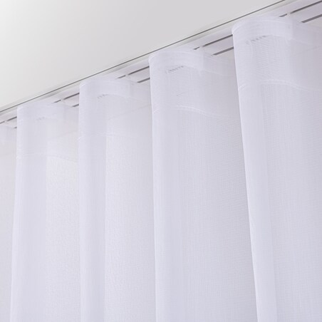 Firana na taśmie wave 300x245 biały ze wzorem