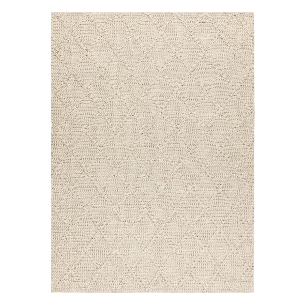 Dywan wełniany TAHAR 99001B krem - RĘCZNIE 120x180 cm