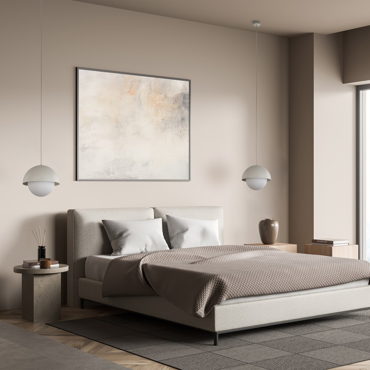 Lampa Wisząca Bono Beige Tk Lighting - Nowoczesny Design, 1 Punktowy