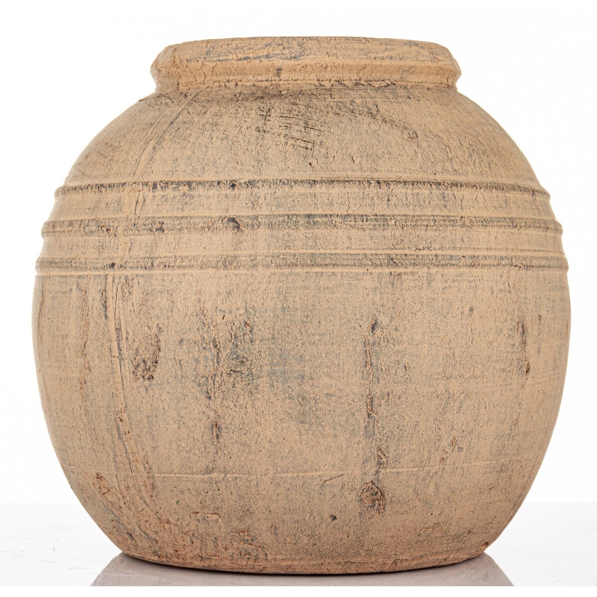 Wazon ceramiczny 31x30x30 cm VAASE brązowy