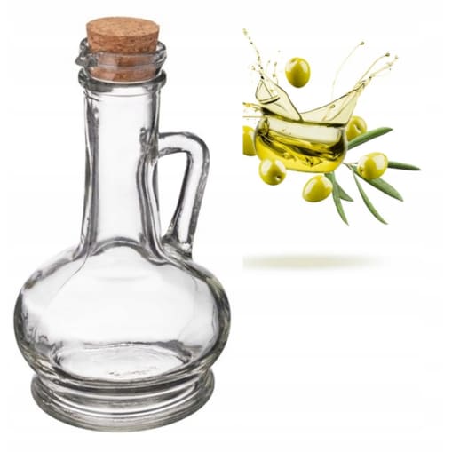 KARAFKA BUTELKA SZKLANA pojemnik na olej przyprawy płyny kuchenna 240 ml