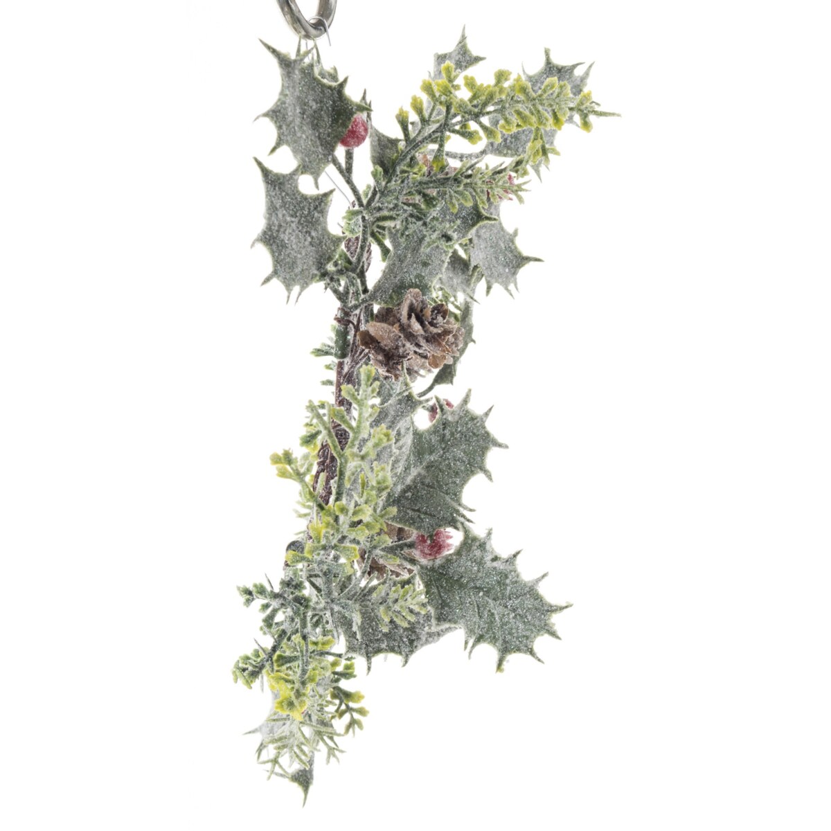 Wianek zimowy 2 szt. ostrokrzew 30x30x5 cm KRISTORN