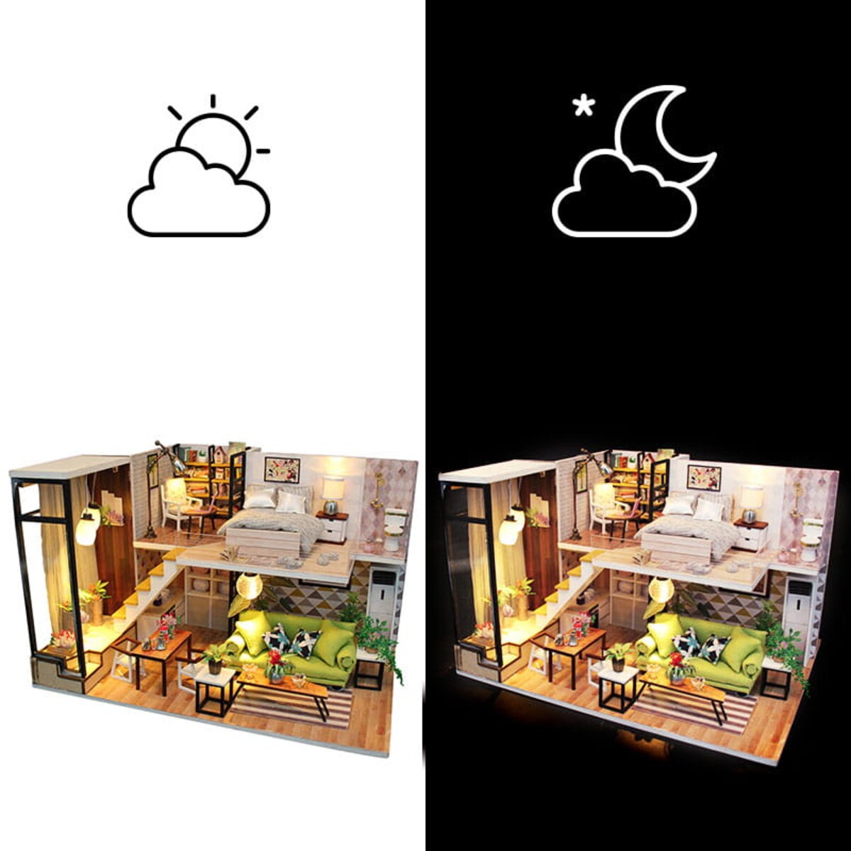 Miniaturowy domek - Skandynawska prostota