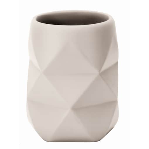 Kleine Wolke Crackle Kubek łazienkowy naturalny beż