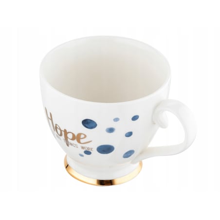 2x KUBEK NA NÓŻCE 440 ml filiżanka na kawę herbatę napoje latte w pracy