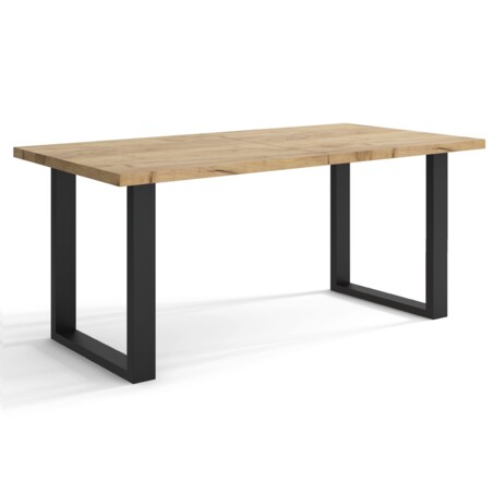 Stół rozkładany Timi 80x120/170 craft złoty + nogi czarne