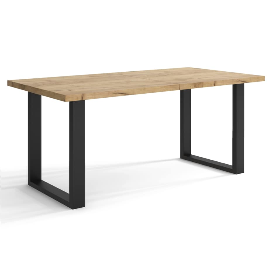 Stół rozkładany Timi 80x120/170 craft złoty + nogi czarne