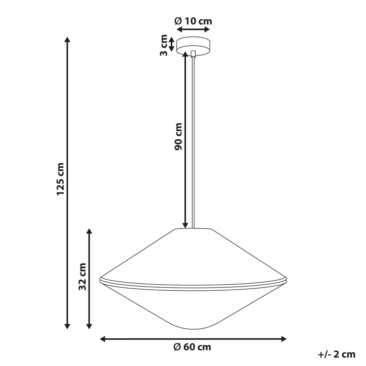 Lampa wisząca CAVES Papierowa plecionka Naturalny