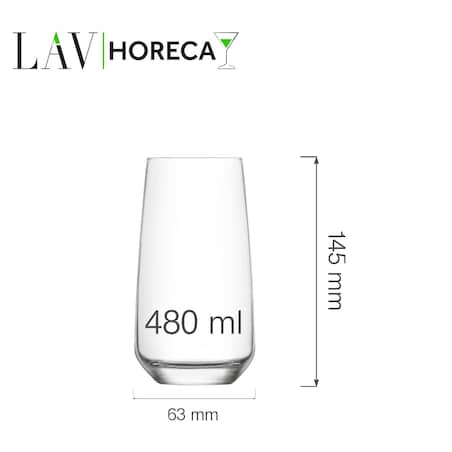 Szklanka wysoka Lyon 480 ml, LAV