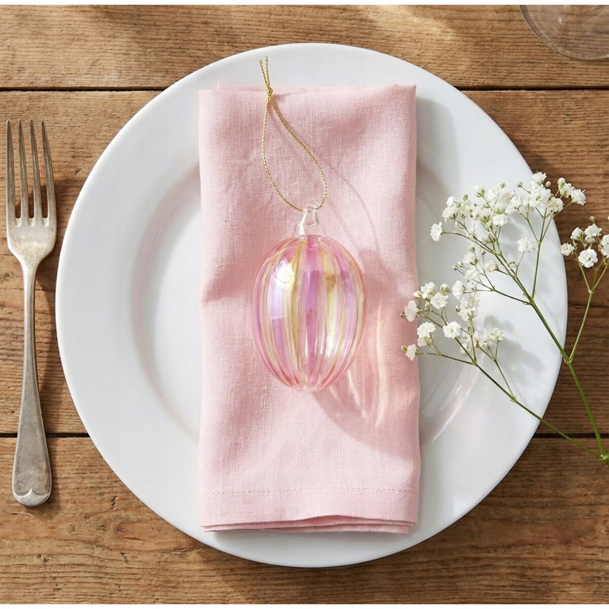 ZAWIESZKA WIELKANOCNA JAJKO NA WIELKANOC BOMBKA 6szt SZKLANA ŚWIĄTECZNA