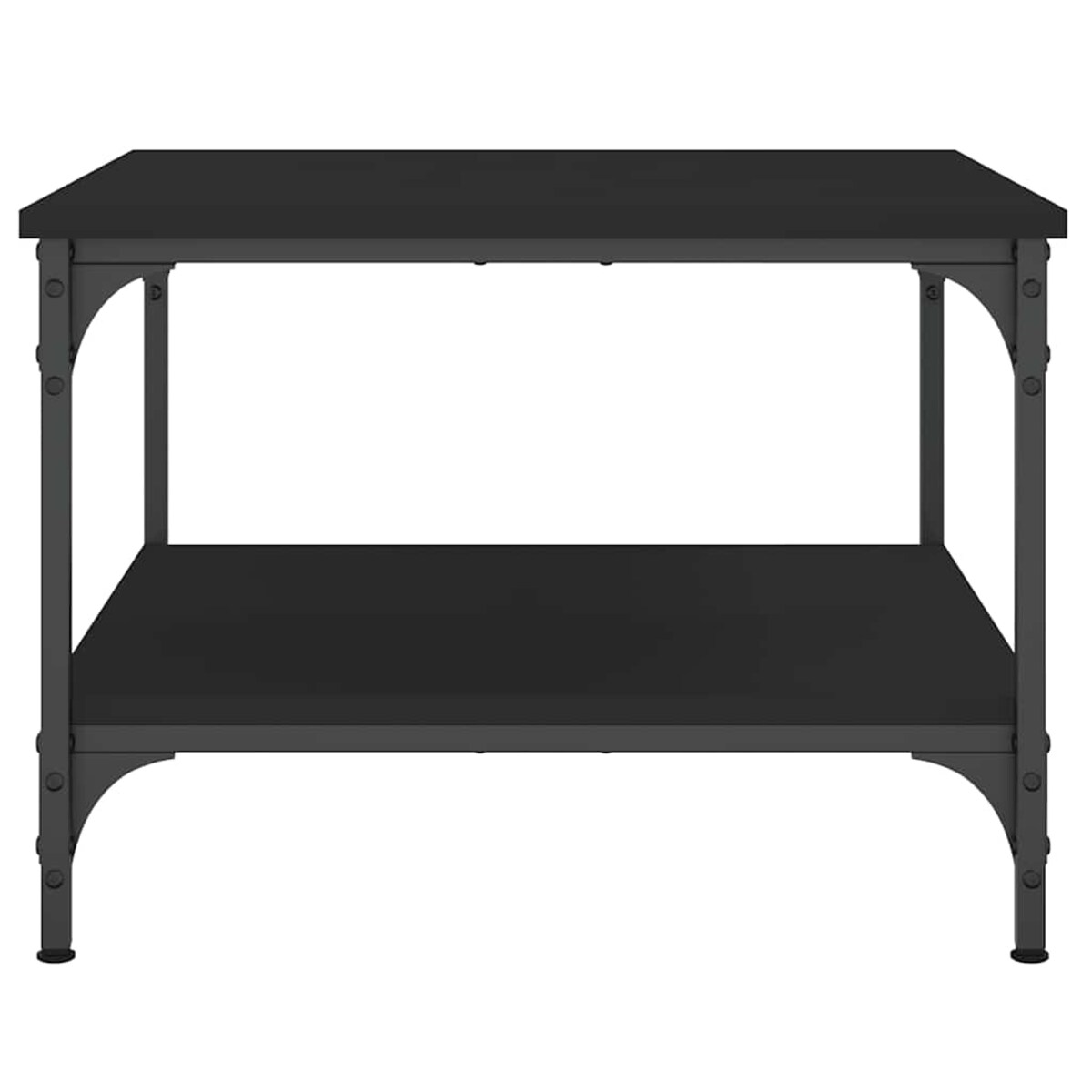 vidaXL Stolik kawowy, czarny, 55x55x40 cm, materiał drewnopochodny