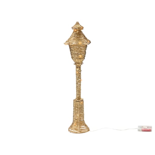 Dekoracja świąteczna LED ALFTANES Latarnia 62 cm Złoty